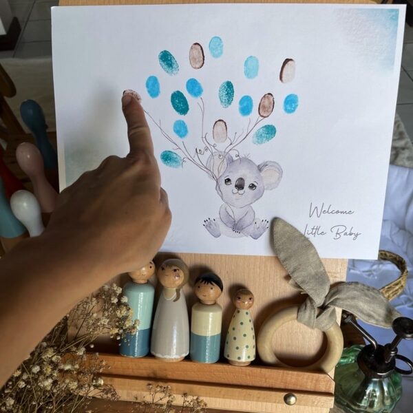 Affiche à empreintes - Koala – Image 3