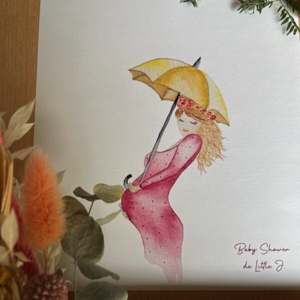 Affiche à empreintes - Maman rose – Image 4