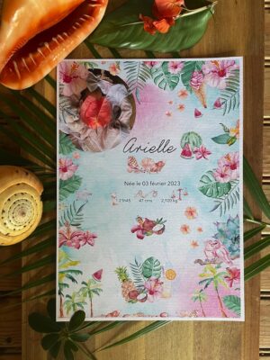 Affiche de Naissance Arielle