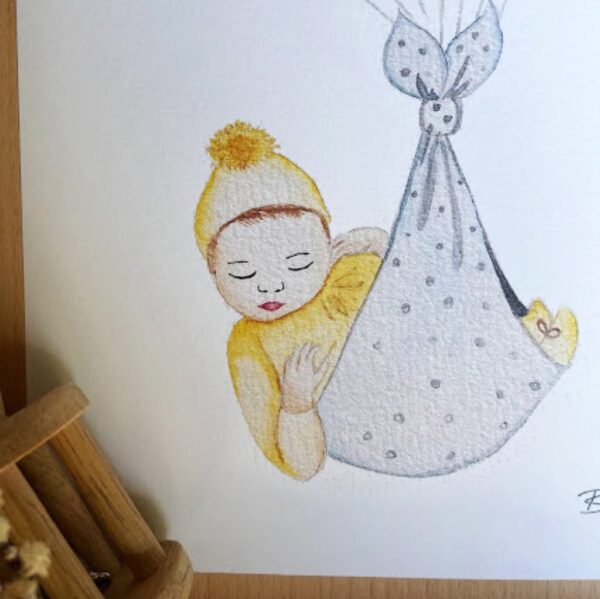 Affiche citation - Bébé jaune – Image 3