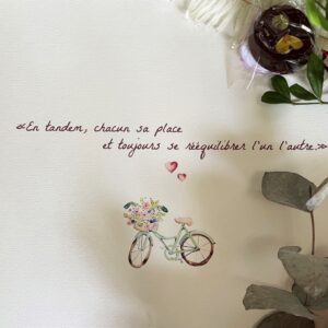 Affiche citation – Bicyclette