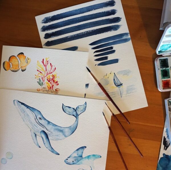 Faire-part Mariage Baleine – Image 3