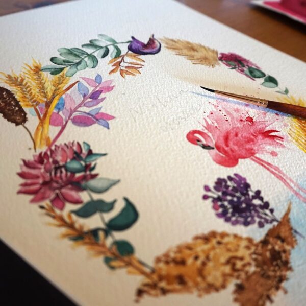 Faire-part Mariage Flamand rose – Image 4