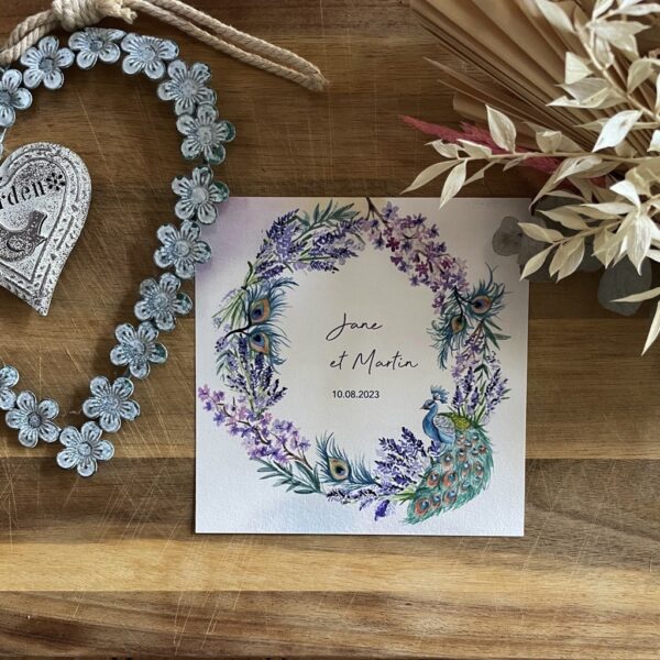 Faire-part Mariage Lavande