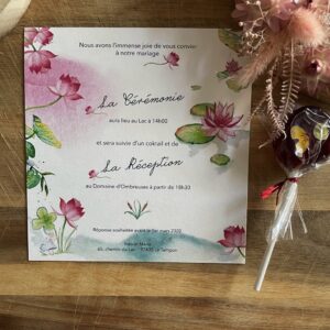 Faire-part Mariage Lotus