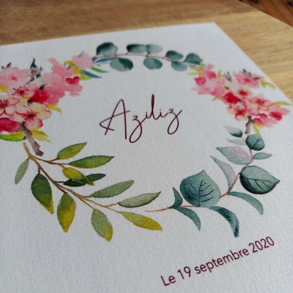 Faire-part Naissance Aziliz – Image 3