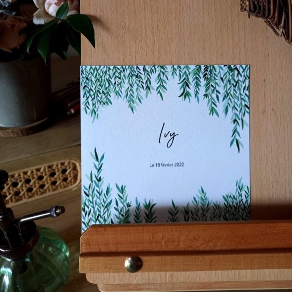 Faire-part Naissance Ivy