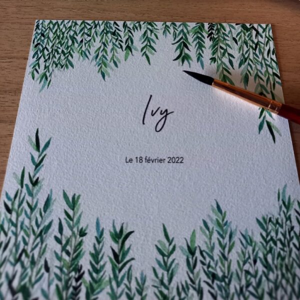 Faire-part Naissance Ivy – Image 3