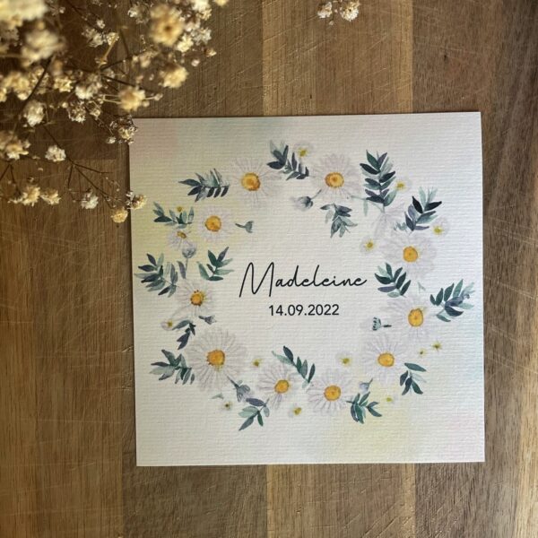 Faire-part Naissance Madeleine