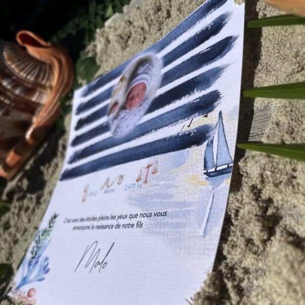 Faire-part Naissance Malo – Image 3