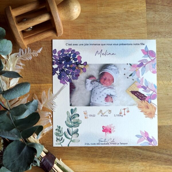Faire-part Naissance Mélina – Image 2
