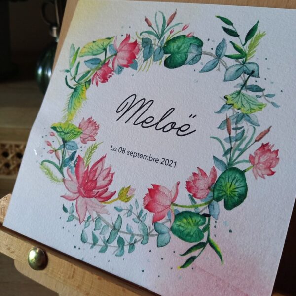 Faire-part Naissance Meloë – Image 4