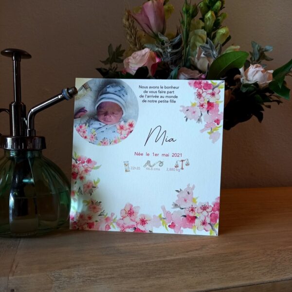 Faire-part Naissance Mia – Image 2