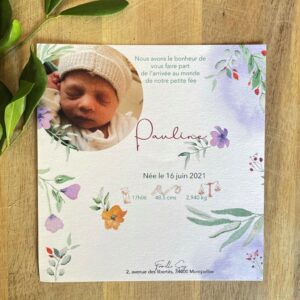 Faire-part Naissance Pauline