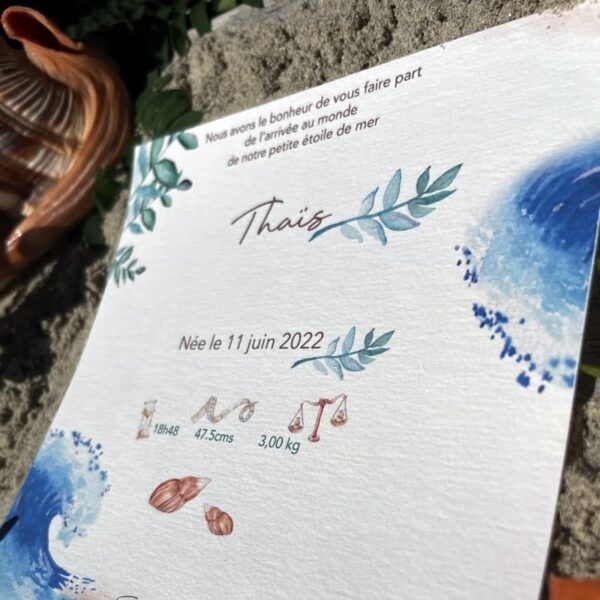 Faire-part Naissance Thaïs – Image 3