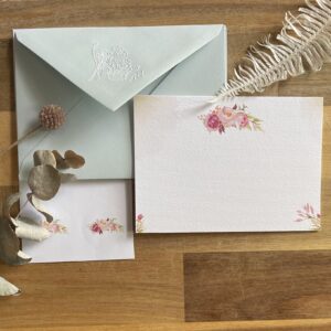 Mon petit kit de correspondance – Roses (avec enveloppes et autocollants)