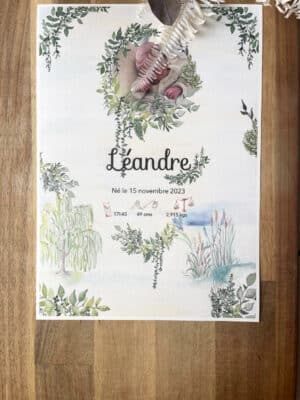 Affiche de Naissance Végétale
